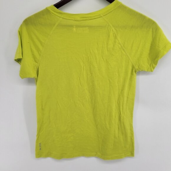Smartwool Women's Active Ultralight T-Shirt Size XS Bright Green Wool - Picture 7 of 7